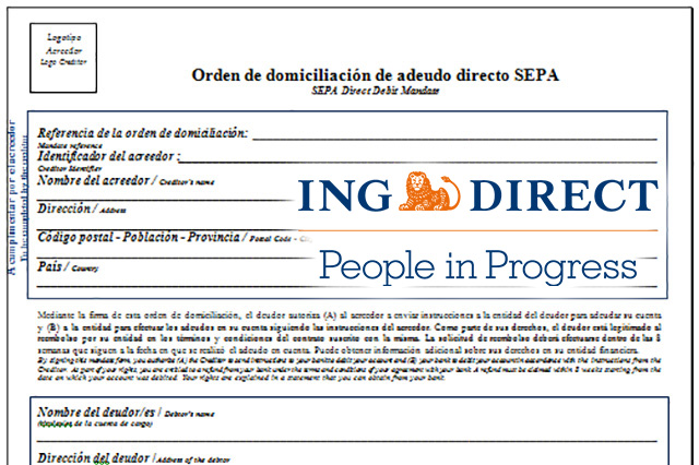 Documento SEPA ING Direct